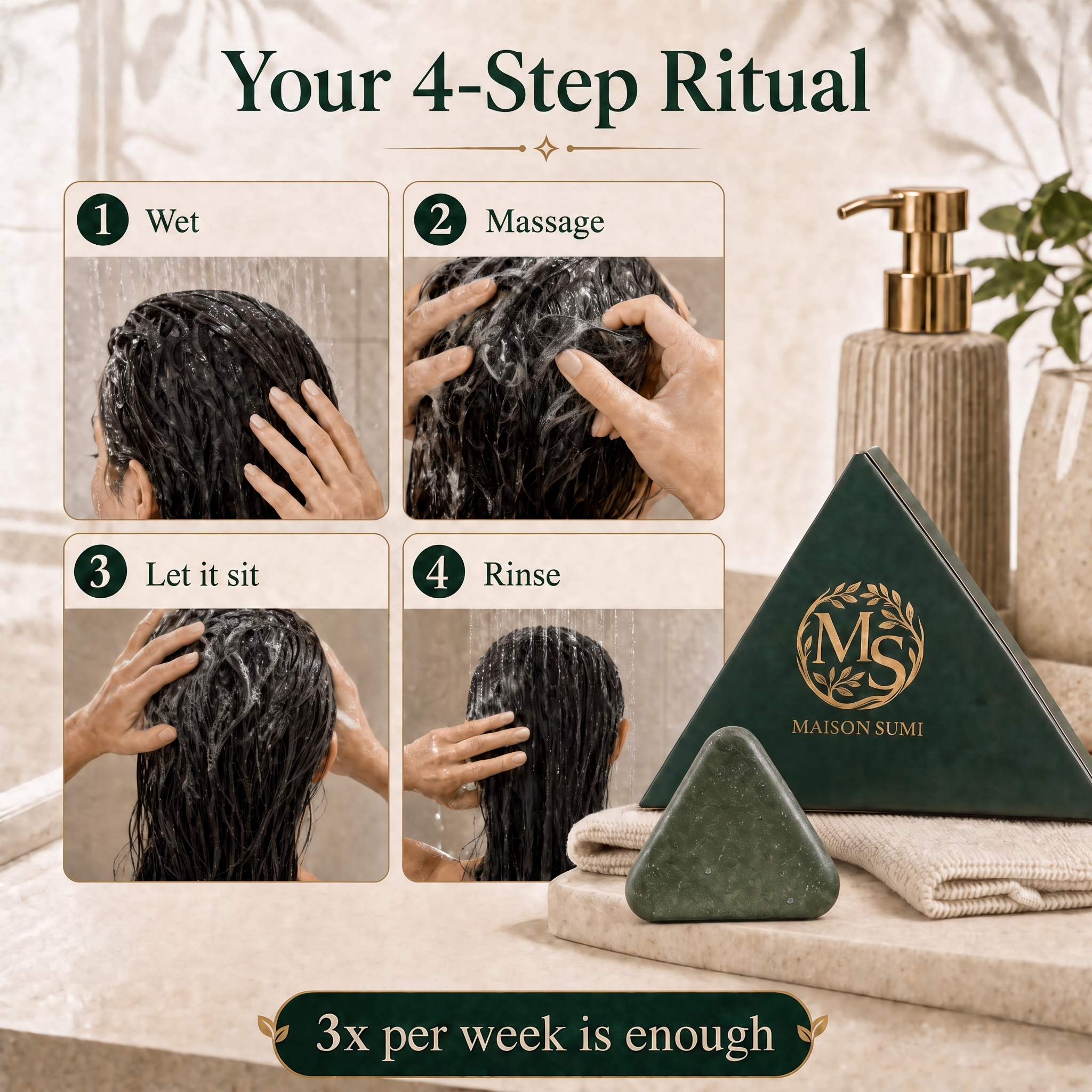 Maison Sumi Korean Root Ritual - 12 Botanical Scalp Treatment Bars
