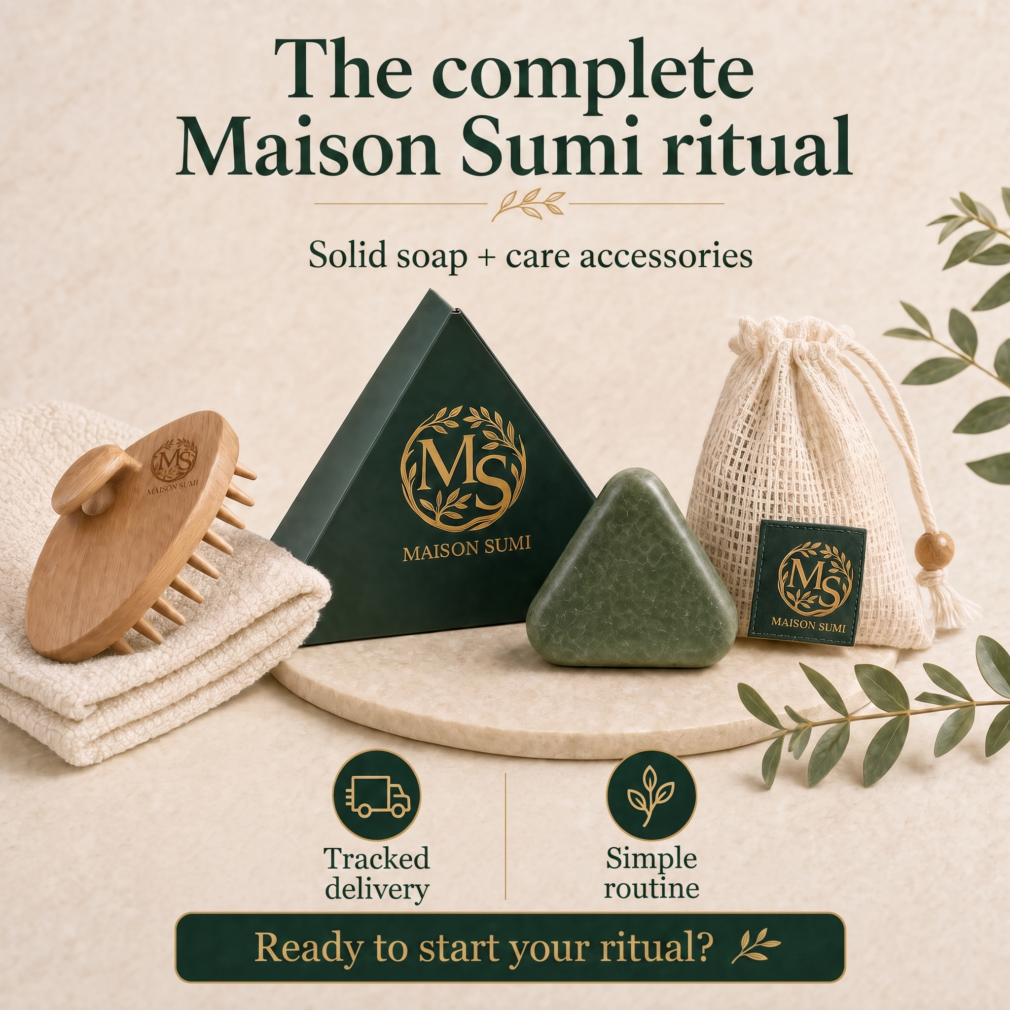 Maison Sumi Korean Root Ritual - 12 Botanical Scalp Treatment Bars